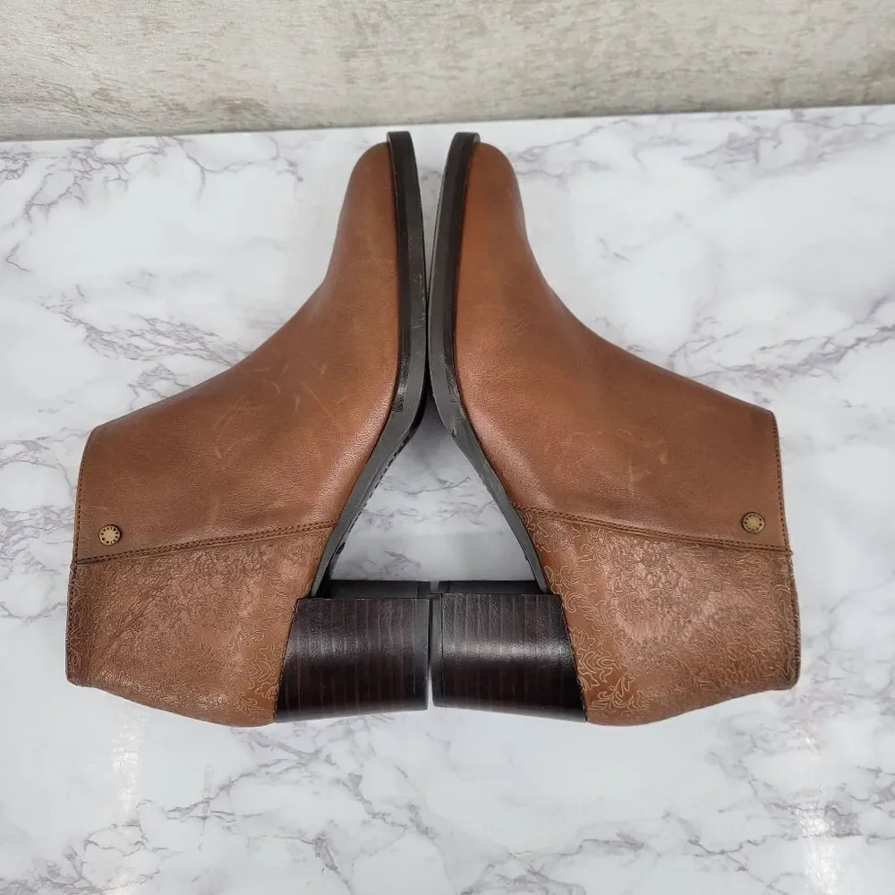 Hispanitas Ankle Boor 75677 Dakota Brown Leather Ankle Boots